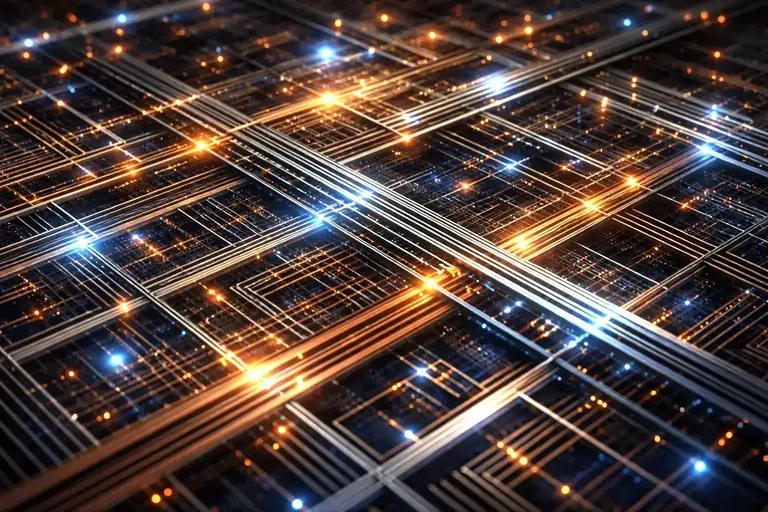 Chip routing metal layers visualization
