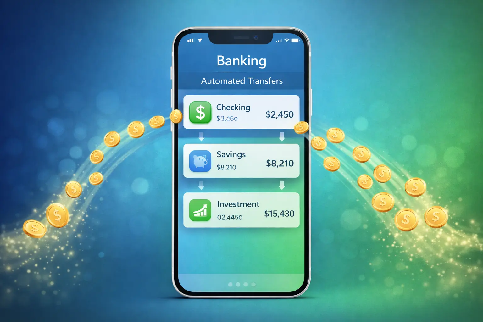Automated banking and finance setup